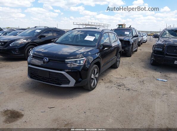 3VV8C7B23SM007575 2025 VOLKSWAGEN TAOS Black წინა მარცხენა ხედი სამი მეოთხედიდან
