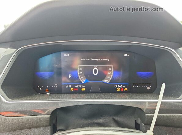 3VVCB7AX3PM049097 2023 VOLKSWAGEN TIGUAN White Instrument cluster view