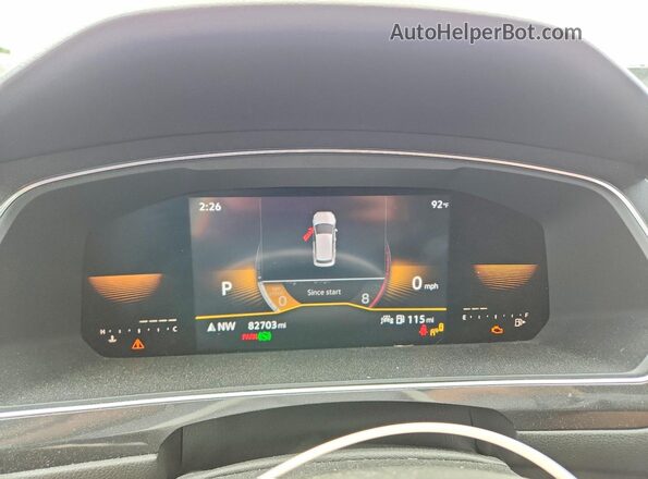 3VVCB7AX5NM065928 2022 VOLKSWAGEN TIGUAN Silver Widok zestawu wskaźników