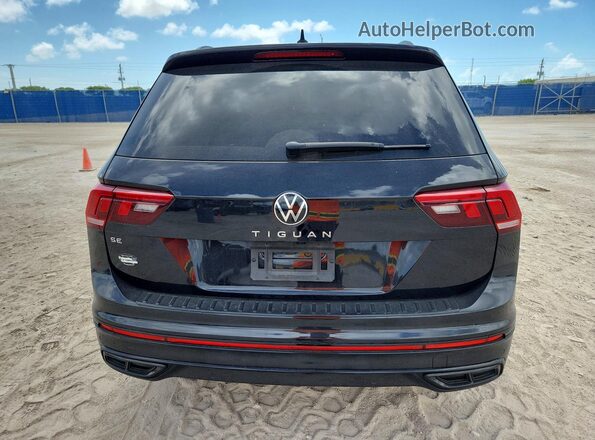 3VVCB7AXXRM160619 2024 VOLKSWAGEN TIGUAN Black Widok z tyłu