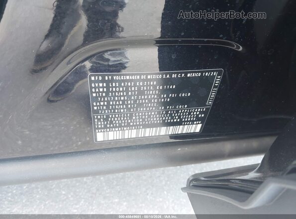 3VVCR7RM9TM016119 2026 VOLKSWAGEN TIGUAN Black Շարժիչի բաժամունքի տեսք