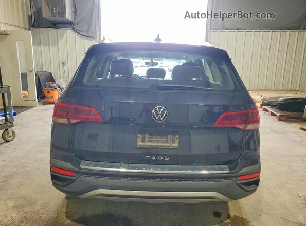 3VVCX7B20NM095780 2022 VOLKSWAGEN TAOS Black Հետևի տեսք