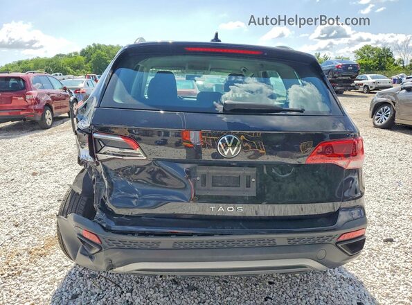 3VVCX7B21NM007030 2022 VOLKSWAGEN TAOS Black Вид ззаду
