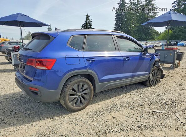 3VVCX7B22PM382704 2023 VOLKSWAGEN TAOS Blue უკანა მარჯვენა