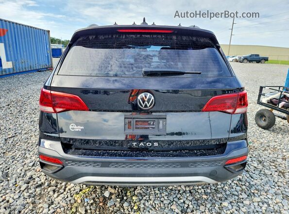 3VVCX7B24NM079047 2022 VOLKSWAGEN TAOS Black Вид ззаду
