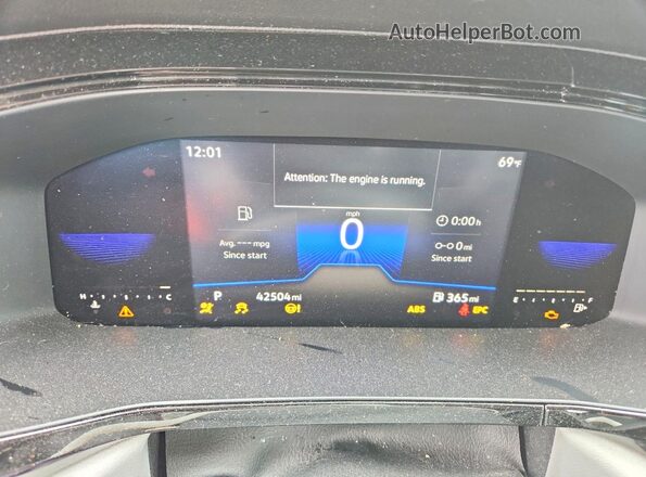 3VVCX7B28NM052031 2022 VOLKSWAGEN TAOS Серый Вид щитка приборов