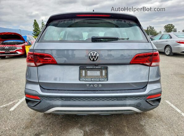 3VVCX7B28NM052031 2022 VOLKSWAGEN TAOS Серый Вид сзади