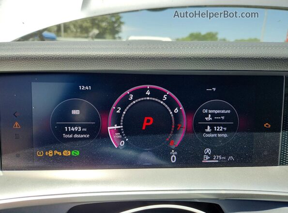 3VVER7RM4TM007661 2026 VOLKSWAGEN TIGUAN Silver Instrument cluster view