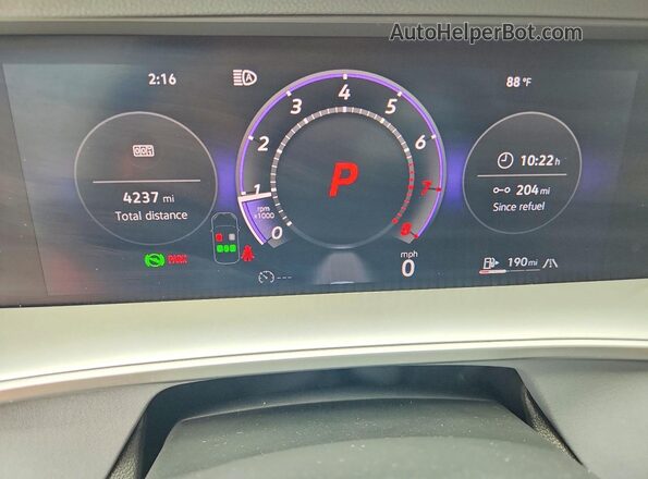 3VVER7RM5TM081283 2026 VOLKSWAGEN TIGUAN White Widok zestawu wskaźników