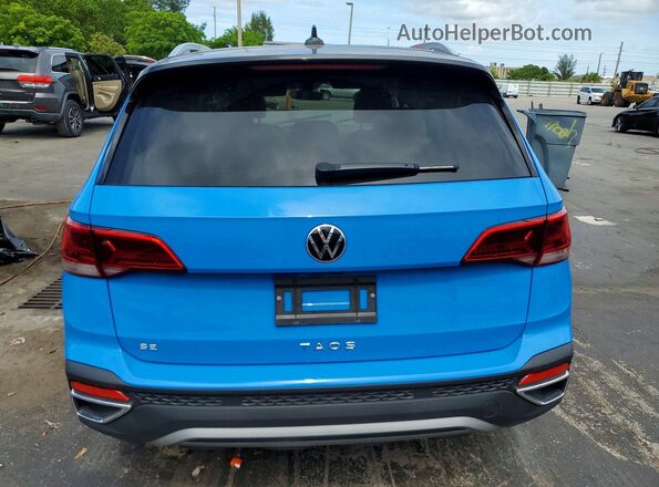 3VVEX7B20PM366834 2023 VOLKSWAGEN TAOS Синий Вид сзади