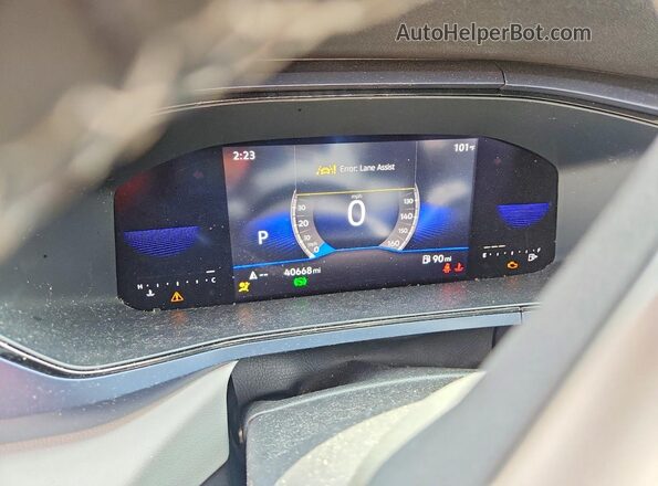 3VVEX7B22PM322995 2023 VOLKSWAGEN TAOS Красный Вид щитка приборов