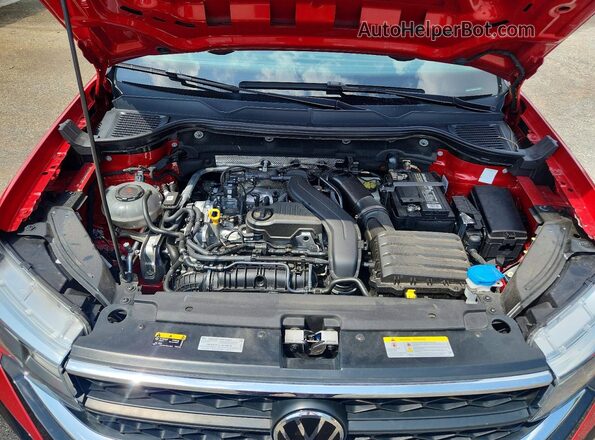 3VVEX7B22PM322995 2023 VOLKSWAGEN TAOS Красный Вид подкапотного пространства