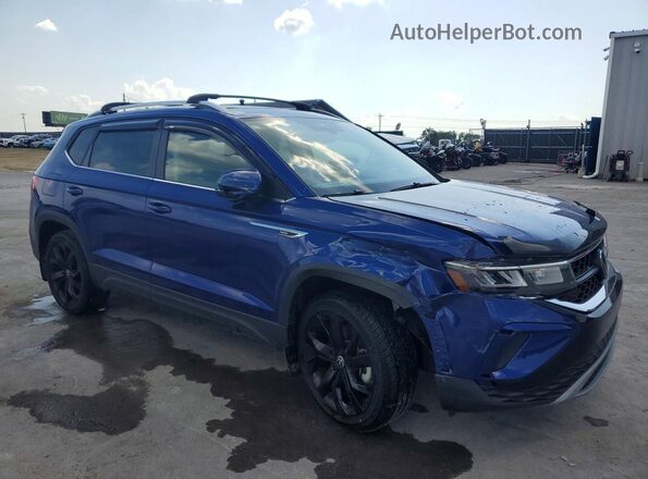 3VVEX7B22RM029097 2024 VOLKSWAGEN TAOS Blue წინა მარჯვენა