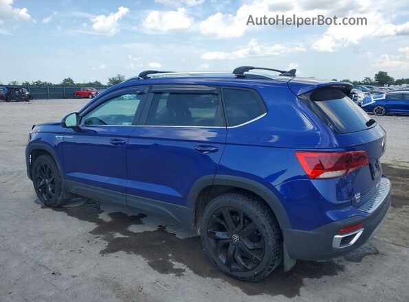3VVEX7B22RM029097 2024 VOLKSWAGEN TAOS Blue უკანა მარცხენა
