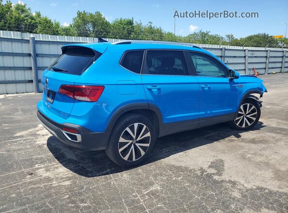 3VVEX7B23PM377522 2023 VOLKSWAGEN TAOS Blue Задня права чверть