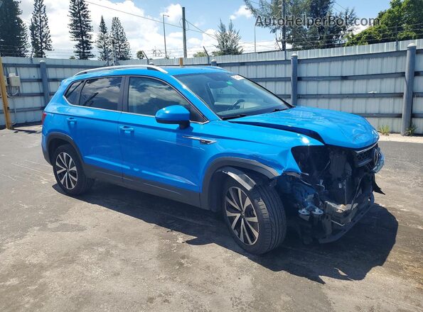 3VVEX7B23PM377522 2023 VOLKSWAGEN TAOS Blue Передня права чверть