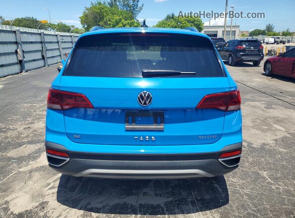 3VVEX7B23PM377522 2023 VOLKSWAGEN TAOS Blue Вид ззаду