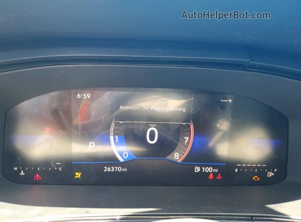 3VVEX7B23PM377522 2023 VOLKSWAGEN TAOS Blue Вид щитка приладів