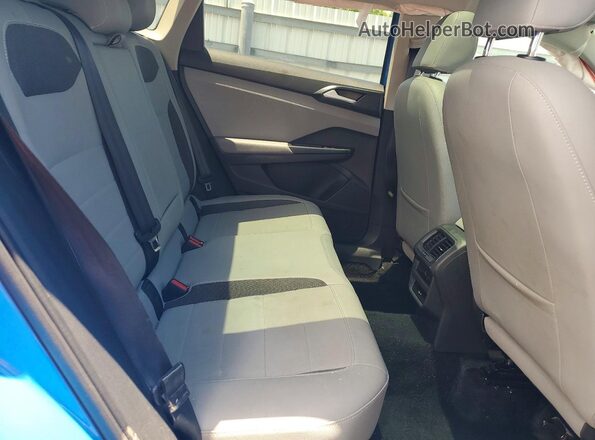 3VVEX7B23PM377522 2023 VOLKSWAGEN TAOS Blue Вид задньої частини салону