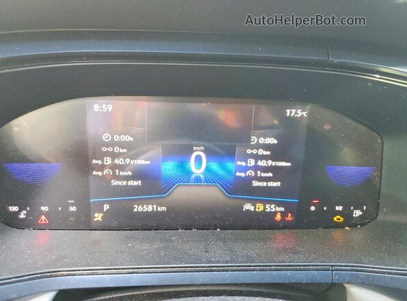 3VVEX7B23RM011563 2024 VOLKSWAGEN TAOS Gray Widok zestawu wskaźników