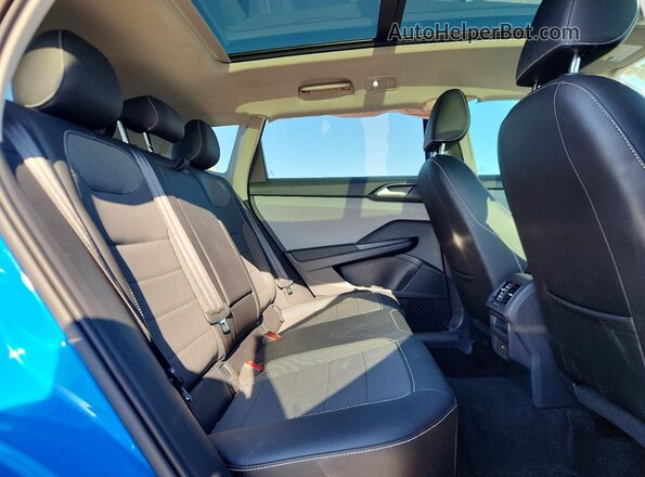 3VVEX7B25PM303017 2023 VOLKSWAGEN TAOS Blue უკანა სავარძლების ხედი
