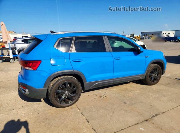 3VVEX7B25PM303017 2023 VOLKSWAGEN TAOS Blue უკანა მარჯვენა