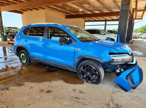 3VVEX7B29PM337008 2023 VOLKSWAGEN TAOS Синий Передняя правая четверть