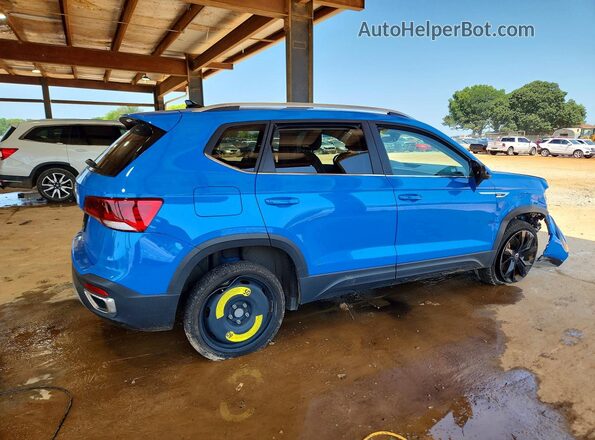3VVEX7B29PM337008 2023 VOLKSWAGEN TAOS Синий Задняя правая четверть