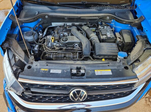 3VVEX7B29PM337008 2023 VOLKSWAGEN TAOS Синий Вид подкапотного пространства
