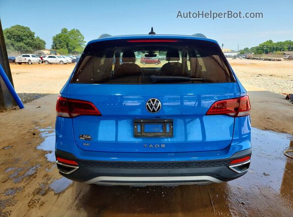 3VVEX7B29PM337008 2023 VOLKSWAGEN TAOS Синий Вид сзади
