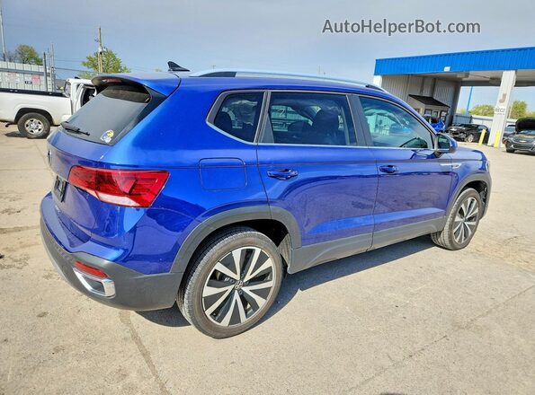 3VVEX7B2XPM306947 2023 VOLKSWAGEN TAOS Blue Trasero derecho