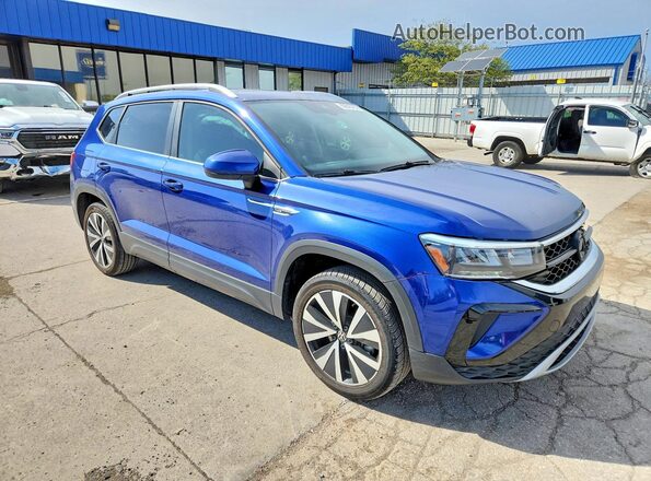 3VVEX7B2XPM306947 2023 VOLKSWAGEN TAOS Blue Delantero derecho