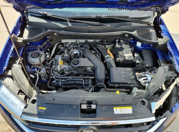3VVEX7B2XPM306947 2023 VOLKSWAGEN TAOS Blue Vista del compartimento del motor