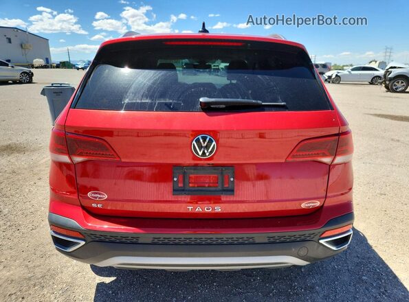 3VVEX7B2XRM069802 2024 VOLKSWAGEN TAOS Red Widok z tyłu