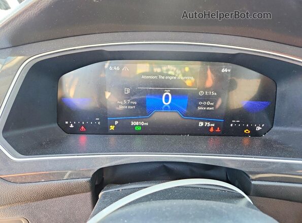 3VVFB7AX0RM077522 2024 VOLKSWAGEN TIGUAN Silver Vista del cuadro de instrumentos
