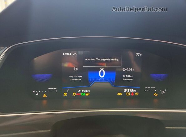 3VVFB7AX5PM067954 2023 VOLKSWAGEN TIGUAN Black Սարքավորումների վահանակի տեսք