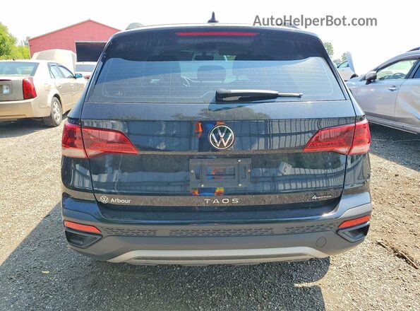 3VVGX7B26PM360366 2023 VOLKSWAGEN TAOS Black უკანა ხედი