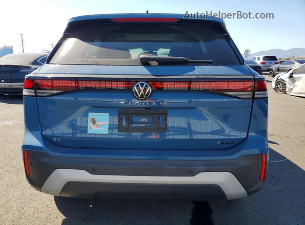 3VVMR7RM0SM052736 2025 VOLKSWAGEN TIGUAN Blue უკანა ხედი