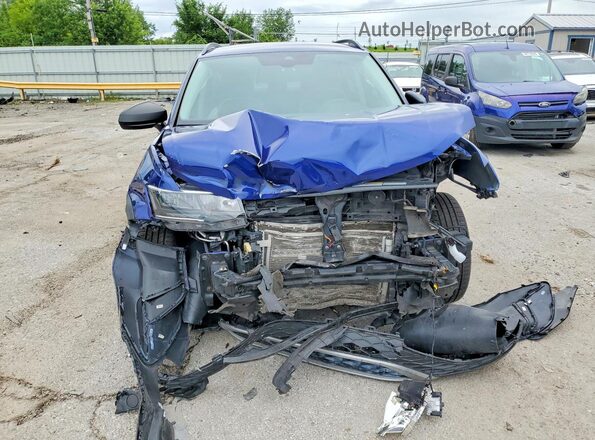 3VVMX7B22NM023046 2022 VOLKSWAGEN TAOS Синий Вид спереди
