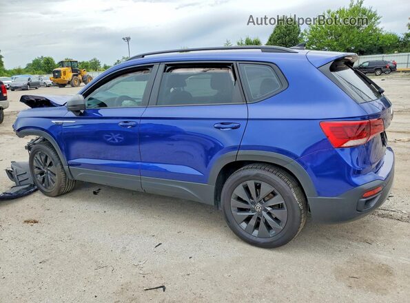 3VVMX7B22NM023046 2022 VOLKSWAGEN TAOS Синий Задняя левая четверть