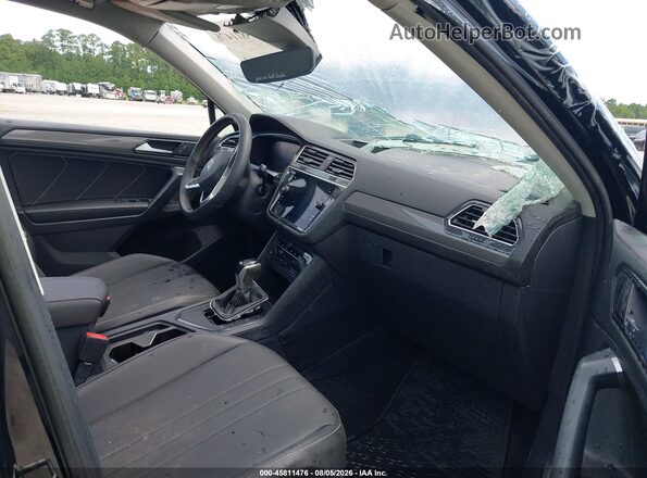 3VVNB7AX2PM070936 2023 VOLKSWAGEN TIGUAN Black Widok wnętrza z przodu