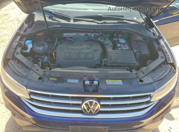 3VVNB7AX3PM087762 2023 VOLKSWAGEN TIGUAN Blue Engine compartment view