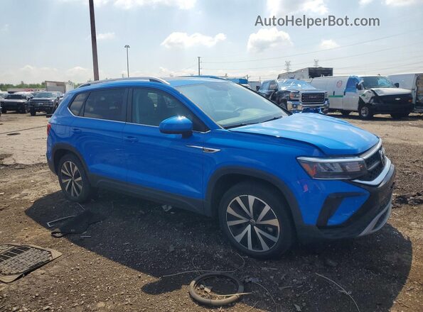 3VVPX7B22NM055816 2022 VOLKSWAGEN TAOS Blue წინა მარჯვენა