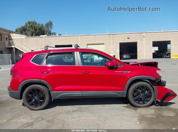 3VVPX7B27NM021919 2022 VOLKSWAGEN TAOS Red Vista interior de 360 grados