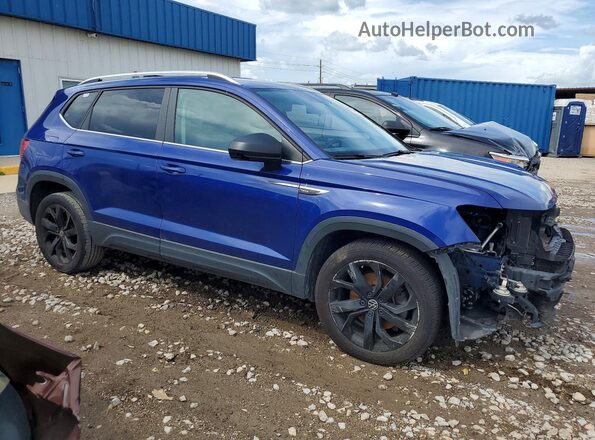 3VVRX7B21NM076519 2022 VOLKSWAGEN TAOS Синий Передняя правая четверть