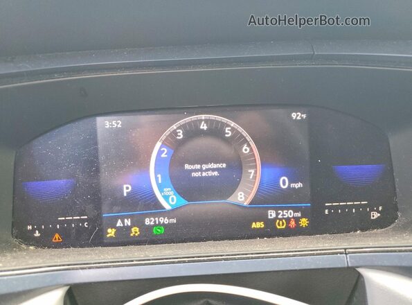 3VVRX7B21NM076519 2022 VOLKSWAGEN TAOS Синий Вид щитка приборов