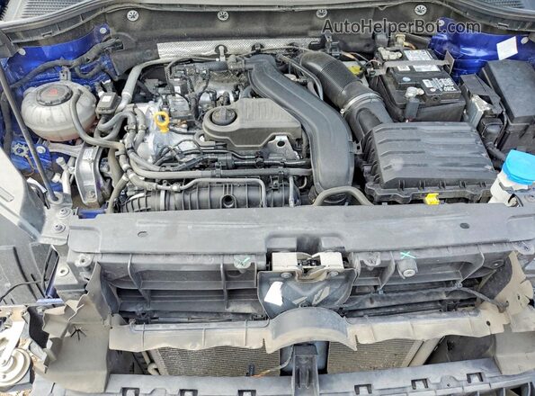3VVRX7B21NM076519 2022 VOLKSWAGEN TAOS Синий Вид задней части салона