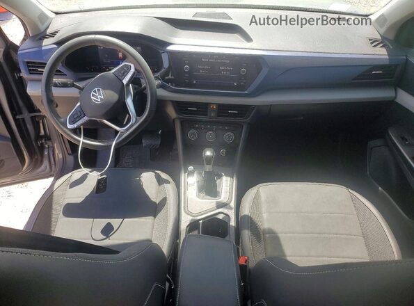 3VVRX7B27NM060633 2022 VOLKSWAGEN TAOS Gray წინა პანელის ხედი
