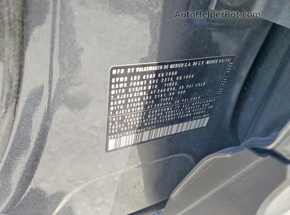 3VVSC7B2XTM007077 2026 VOLKSWAGEN OTHER Gray 360 interior view
