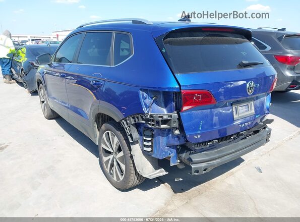 3VVSX7B2XPM353673 2023 VOLKSWAGEN TAOS Blue Задня ліва чверть